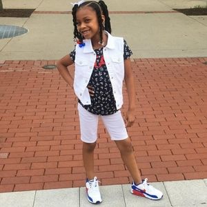 Cute White Jean Vest